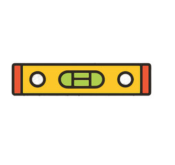Fototapeta premium Yellow Spirit Level Tool.