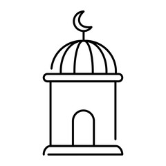 mosque outline icon