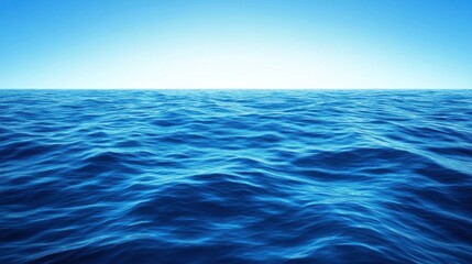 Obraz premium Vast expanse of placid ocean water.