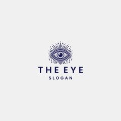 Fototapeta premium Eye logo icon design template vector illustration
