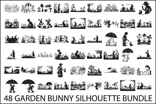 Frog Silhouette Vector Bundle