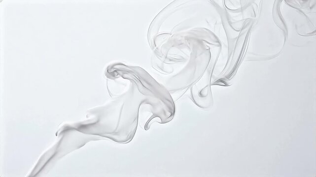 Abstract smoke pattern on white background