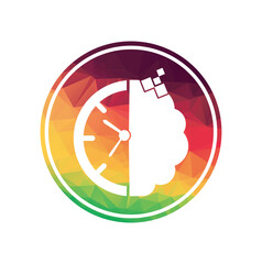 smart time logo design template