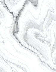 Abstract swirling gray veins form patterns on a white surface. Elegant, flowing, organic design