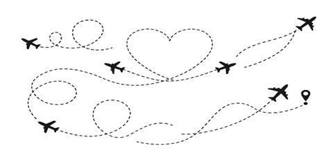 Vector illustration of a heart with wings and abstract floral background featuring a black silhouette design with a jewelry ornament pattern and pearl border frame