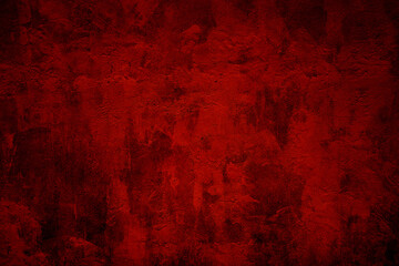 Dark Grunge Red Concrete Texture Wall Background