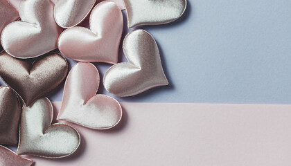 Romantic Floating Hearts &ndash; Soft Valentine Background Concepts