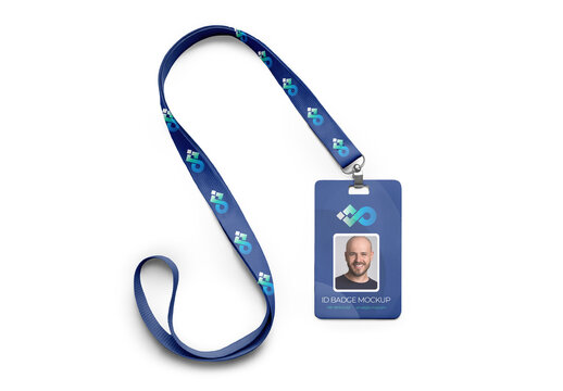 Lanyard ID Card Mockup