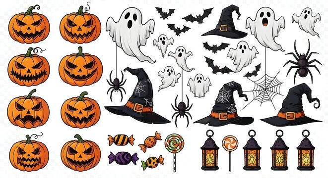 halloween seamless pattern