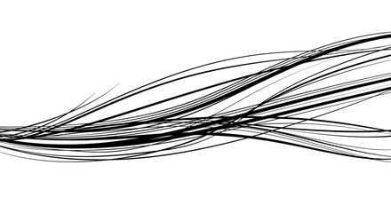 Black Lines Twisting and Turning Together. © Shal_Kafa_Alfattah