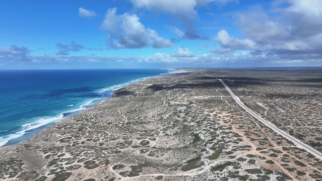 Aerial photo of Tomatoe Cliff Nullabor South Australia
