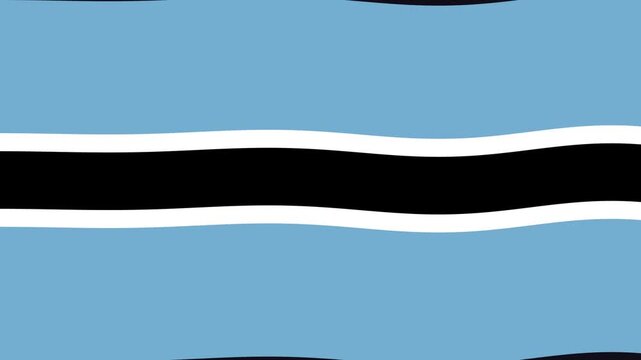Botswana flag animation with a water path effect