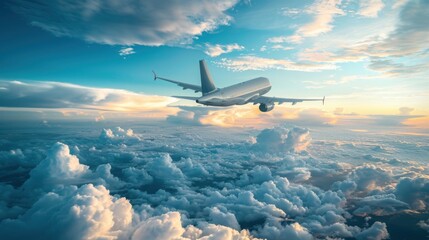 Travel Concept Sky Background With Clouds Copy Space