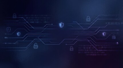 Fototapeta premium Cybersecurity and Data Protection in the Digital Age