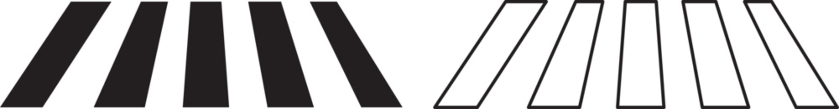 Crosswalk vector. Crosswalk lines. pedestrian crossing icon. Zebra crosswalk icon vector. diagonal stripes, safe symbol. vector illustration.
