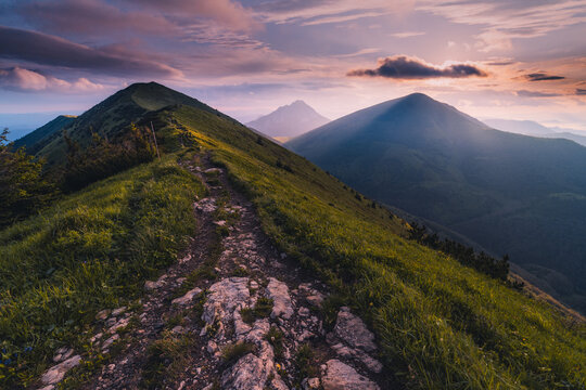 mountain landscape in the morning, Small Fatra, Slovakia
