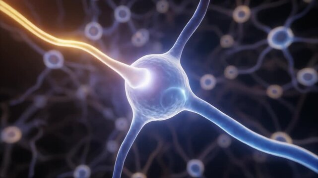 Neural network synapse firing electrical impulse transmission brain neuron communication synapse