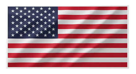 Fototapeta premium Waving american flag illustration