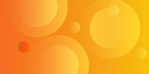 Modern abstract background with memphis elements in yellow and orange gradients and retro themed for posters, banners and website landing pages. © Ismatil