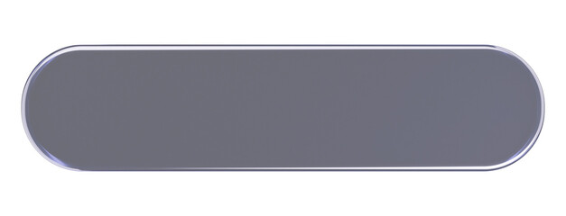 Obraz premium Neutral Gray Liquid Glass UI Bar with Minimal Transparent Design