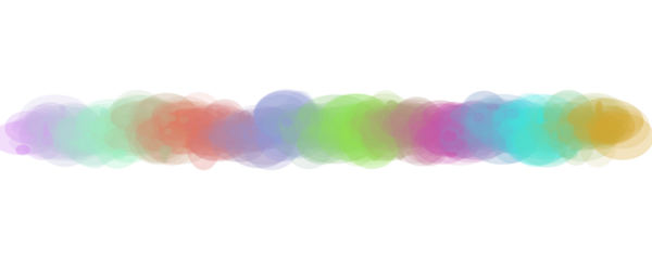 Colorful bokeh lights effect isolated on transparent background