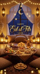 Eid 2026 Modern Greeting Backgrounds