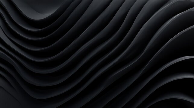 black on black techno geometric wave pattern background