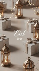 Eid 2026 Modern Greeting Backgrounds
