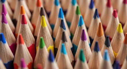 Colorful Pencils Macro Background