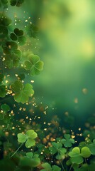 Magical Shamrock & Clover Background
