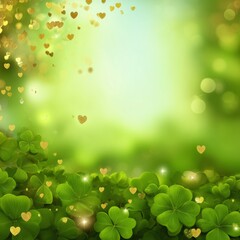 Magical Shamrock & Clover Background