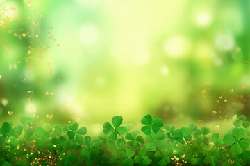 Magical Shamrock & Clover Background