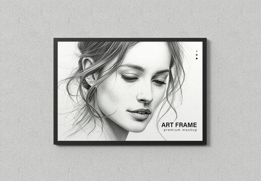 Art Photo Frame Mockup Template