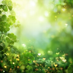 Magical Shamrock & Clover Background