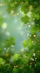 Magical Shamrock & Clover Background