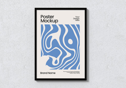 Simple Poster Frame Mockup
