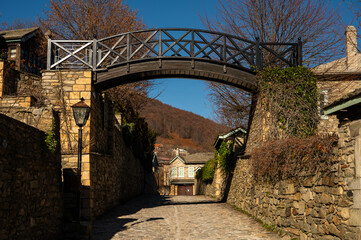 The traditional village of Nymfaio in Florina regional unit in Northern Greece.