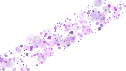 Purple dots pattern isolated on transparent background
