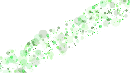 Green dots pattern isolated on transparent background