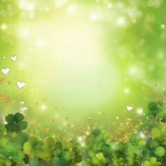 Magical Shamrock & Clover Background