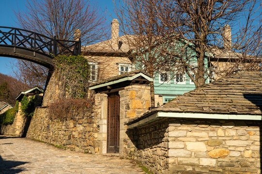 The traditional village of Nymfaio in Florina regional unit in Northern Greece.