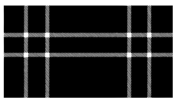 Twill weave plaid seamless vector background for Christmas fabric