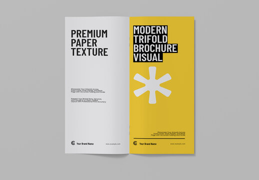Modern Bifold Brochure Mockup
