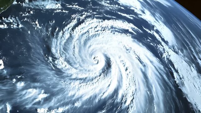Tax return season. A satellite image of a tropical cyclone in the Pacific Ocean.