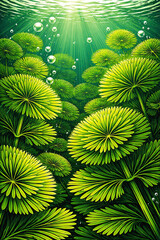 green leaves background