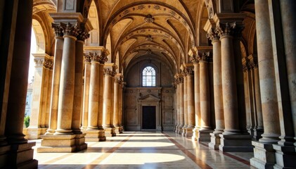 Baroque church with grandiose architecture and intricate stone carvings, trzebnica, stone carvings