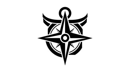 Black compass rose emblem on white background © Attorney