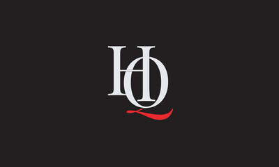 HQ, QH , Q , H , Abstract Letters Logo Monogram