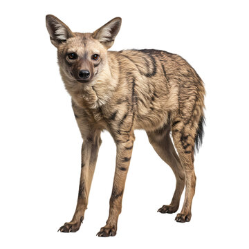 Wild Aardwolf Animal Illustration, isolated subject