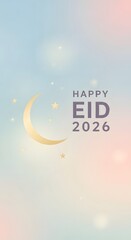 Eid 2026 Modern Greeting Backgrounds